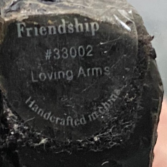 Collection Piece Friendship Loving Arms #33002 Sculpture Hand Made Cubist Metal - Picture 7 of 8